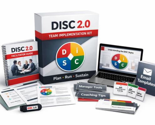 Mock up of DISC 2.0 kit resources.