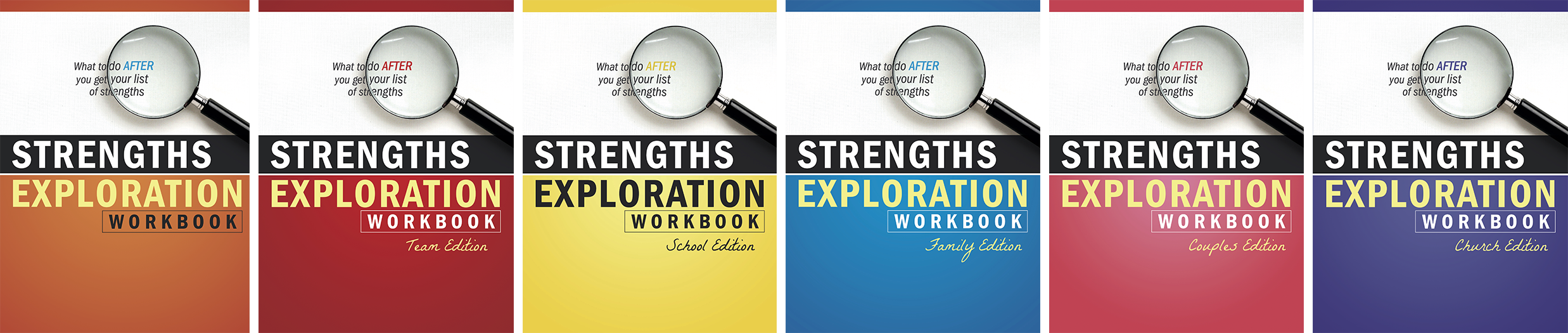 All 6 Strengths Exploration Workbooks